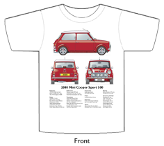 Mini Cooper Sport 2000 (red) T-shirt Front